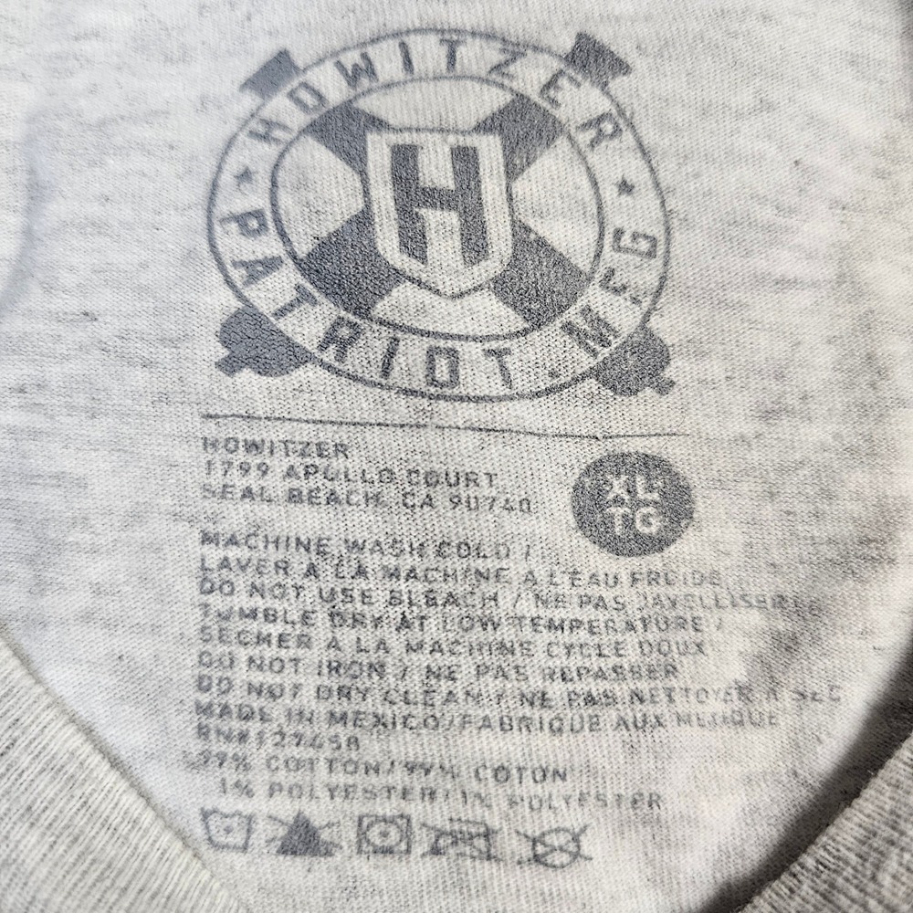 Howitzer Patriot MFG American Flag T-Shirt Men's‎ XL USA Military Patriotic USA - Picture 10 of 10